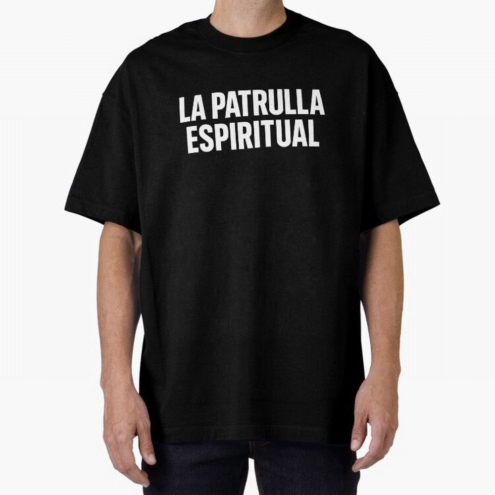 La Patrulla Espiritual, Spanish Faith Quote Gift, Christian Spiritual Humor Graphic Tee for Believers Latinos Oversized T-Shirt Make Game Day About the FIFA World Cup 2026 Journey through Haaland Highlights, Spain Pride, Stadium Chants, National