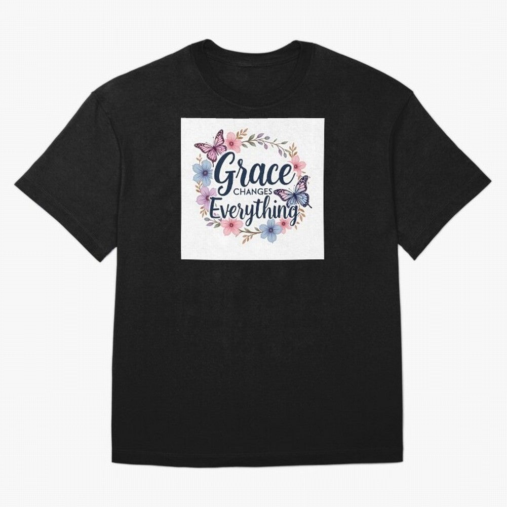 Grace Of God Changes Everything Oversized T-Shirt Capture the FIFA World Cup 2026 USA Canada Mexico Journey through Mbappe Highlights, Portugal, Spain and Germany Pride, Championship Spirit, Famous Goals, Roaring Crowds and International Football