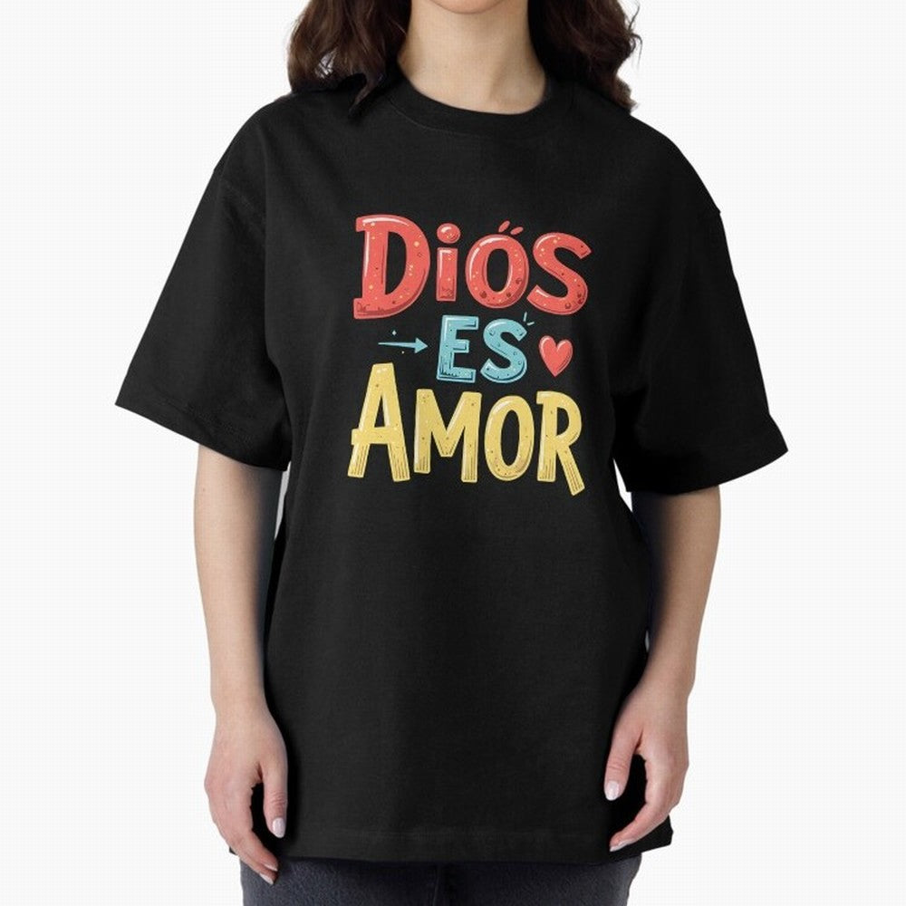 Dios Es Amor T Shirt Oversized T-Shirt Elevate FIFA World Cup 2026 USA Canada Mexico Spirit, Highlighting Brazil, Portugal and Argentina, Cristiano Ronaldo, Supporter Pride, Iconic Celebrations, Legendary Names and Global Match Day Energy; Great