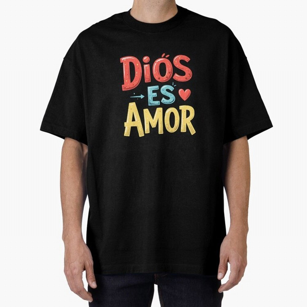 Dios Es Amor T Shirt Oversized T-Shirt Elevate FIFA World Cup 2026 USA Canada Mexico Spirit, Highlighting Brazil, Portugal and Argentina, Cristiano Ronaldo, Supporter Pride, Iconic Celebrations, Legendary Names and Global Match Day Energy; Great