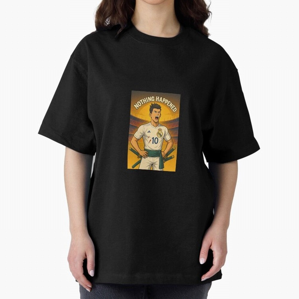 Cristiano Zoro Nothing Happened Oversized T-Shirt Capture Stadium Memories from Match Day Hype around FIFA World Cup 2026 USA Canada Mexico, Messi, Argentina and Brazil, Match Day Excitement, Supporter Culture, Golden Goals and Global Football