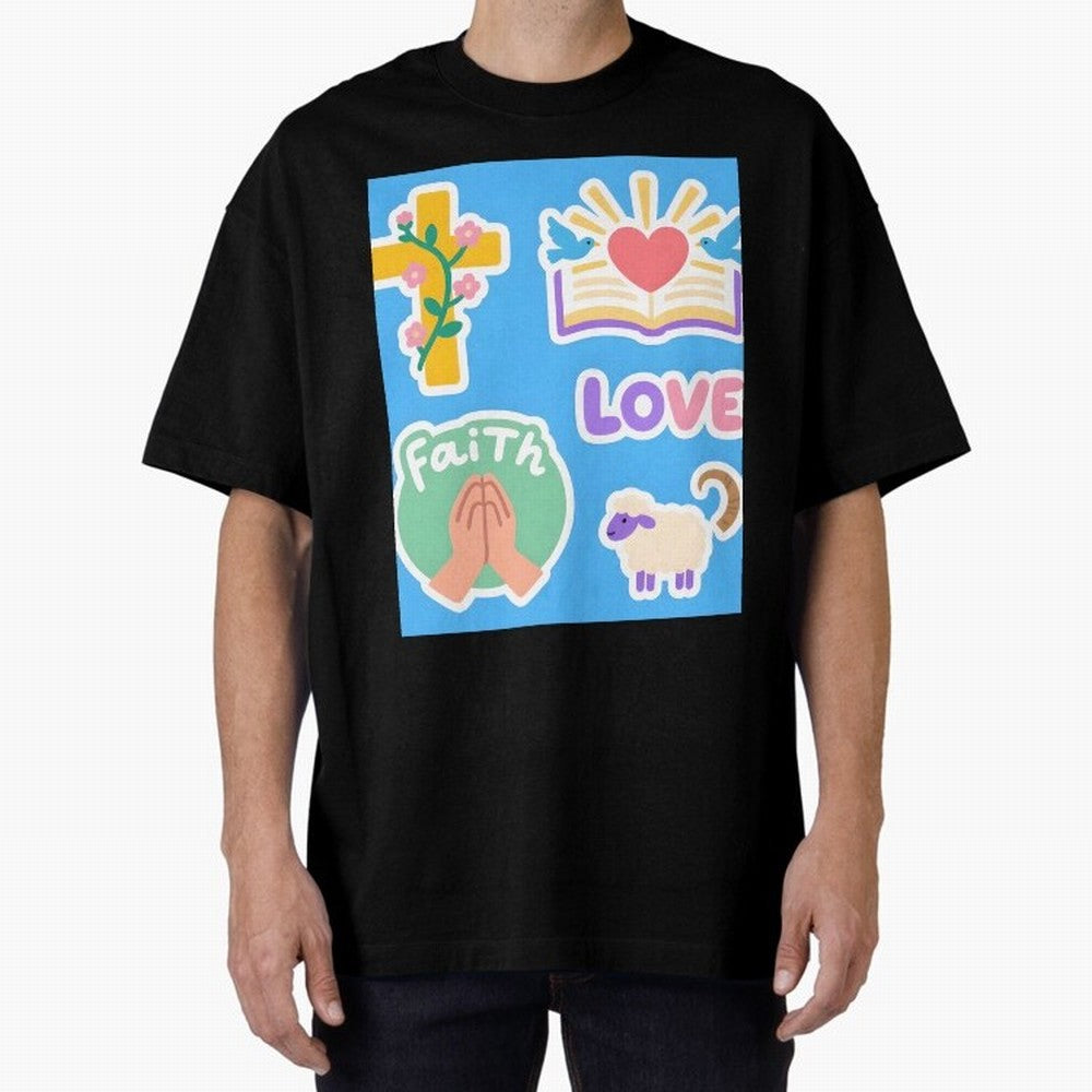 Love Faith T shirt Oversized T-Shirt Keep the Match Day Mood of the FIFA World Cup 2026 Group Stage Journey through Messi, CR7 and Mbappe Highlights, England and Germany Pride, Football Passion, Legendary Performances, Festival Vibes and Supporter