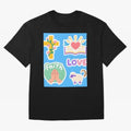 Love Faith T shirt Oversized T-Shirt Keep the Match Day Mood of the FIFA World Cup 2026 Group Stage Journey through Messi, CR7 and Mbappe Highlights, England and Germany Pride, Football Passion, Legendary Performances, Festival Vibes and Supporter