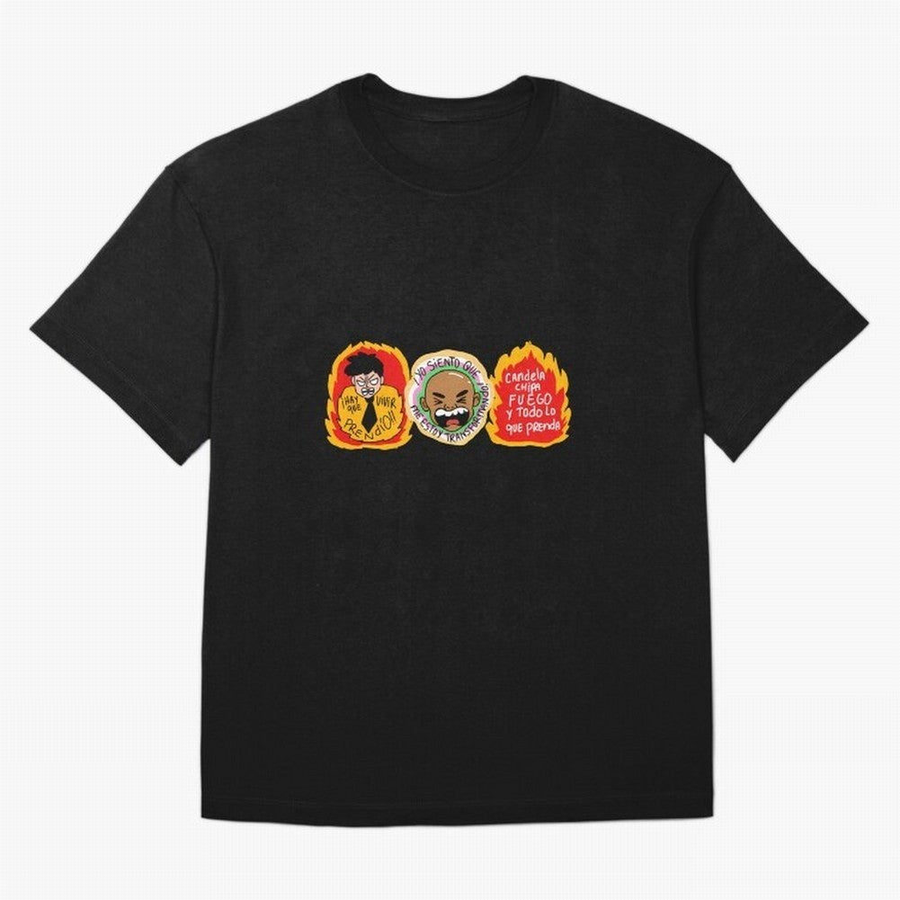 Hay Que Vivir Prendo Yo Siento Que Me Estoy Transformando Candela Chipa Fuego Y Todo Lo Que Prenda Oversized T-Shirt Celebrate Every Goal in Global Football Passion for FIFA World Cup 2026 Group Stage, Inspired by CR7, England, Fan Favorite