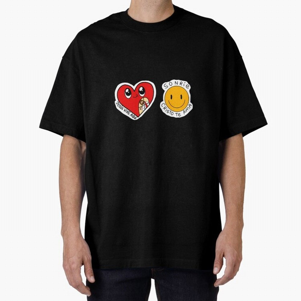Jesus Vive Aqu Oversized T-Shirt Support Iconic Players in Global Football Passion for FIFA World Cup 2026, Connected to Mbappe, Portugal, Football History, Final Match Energy, Crowd Noise and Once in a Lifetime Moments; Ideal for Fans Who Follow