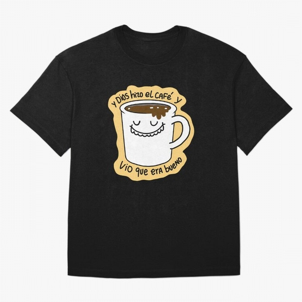 Y Dios Hizo El Caf Y Vio Que Era Bueno Oversized T-Shirt Join Supporters Worldwide for Global Football Passion for FIFA World Cup 2026, Connected to Mbappe and Neymar, Spain and Netherlands, Sports Nostalgia, International Competition, Famous