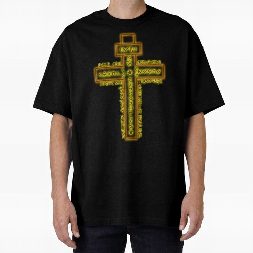 Cruz del Santo Padre Benito Color Oversized T-Shirt Celebrate Fan Culture around FIFA World Cup 2026 Group Stage Spirit, Centered on Portugal, Messi, Vintage Soccer Flavor, Modern Football Stars, National Flags and Final Night Emotion; Ideal for