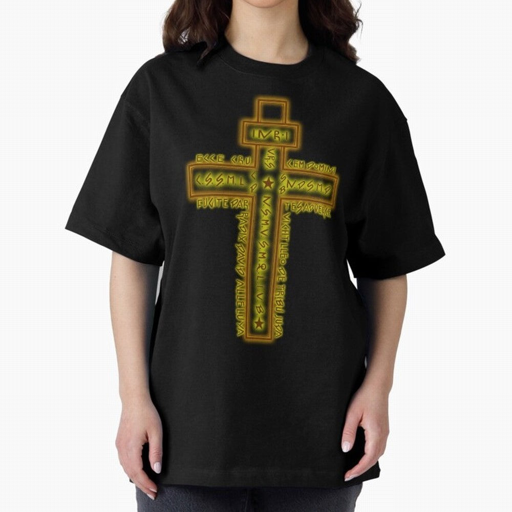 Cruz del Santo Padre Benito Color Oversized T-Shirt Celebrate Fan Culture around FIFA World Cup 2026 Group Stage Spirit, Centered on Portugal, Messi, Vintage Soccer Flavor, Modern Football Stars, National Flags and Final Night Emotion; Ideal for