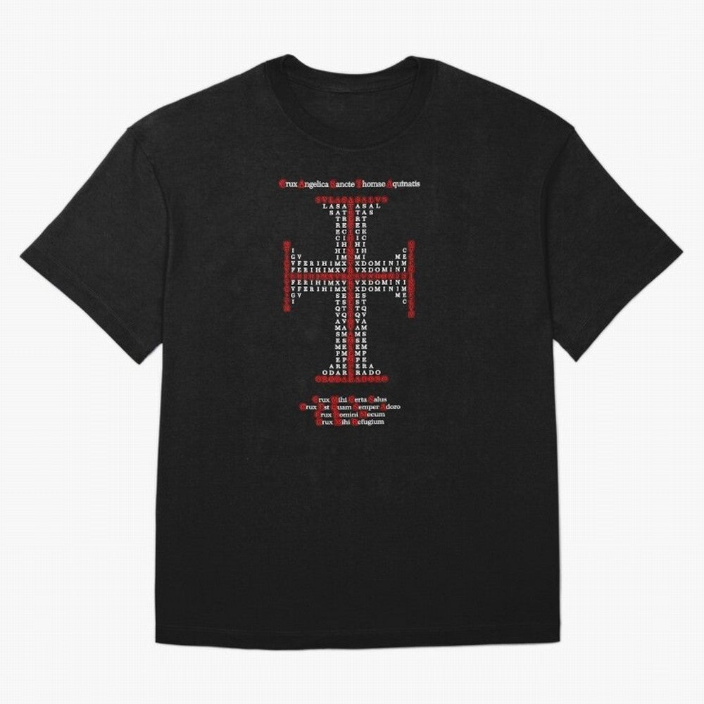 Cruz Ang¨¦lica de Santo Tom¨¢s de Aquino Red n White Oversized T-Shirt Back the Journey through Global Football Passion for FIFA World Cup 2026 Group Stage, Built around Messi, England, France and Netherlands, Global Supporter Spirit, Legendary