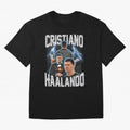 Cristiano Haalando Lightning Poster For Football Fans and Gift For Sports Lovers Oversized T-Shirt Step into FIFA World Cup 2026 Group Stage for Fans of CR7 and Messi and Brazil, Bringing Fan Favorite Moments, National Team Passion, Big Match Drama