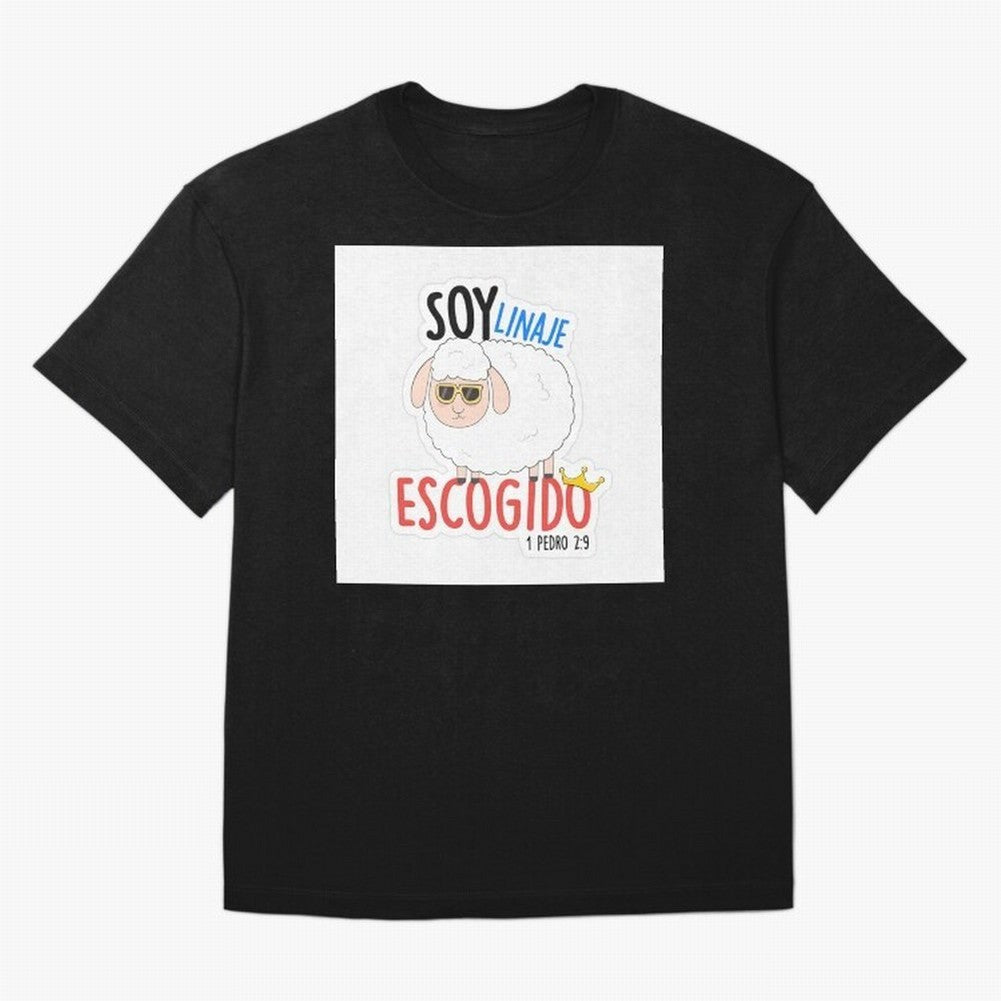 Soy Linaje Escogido - Sticker Cristiano Oversized T-Shirt Honor Champions and Dreams in Global Football Passion for FIFA World Cup 2026, Centered on Haaland and Mbappe, Brazil, Championship Spirit, Famous Goals, Roaring Crowds and International