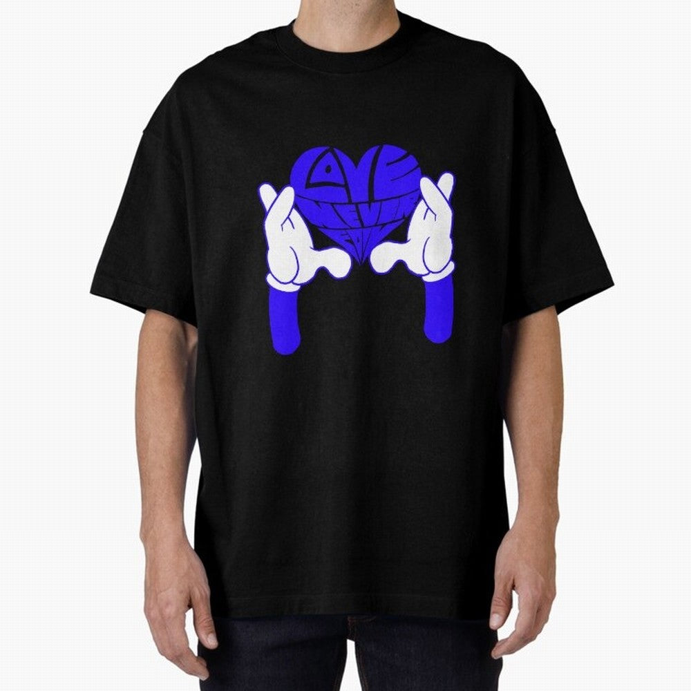Love Never Fails ¨C Heart Calligram Oversized T-Shirt Join Global Football Passion for FIFA World Cup 2026, Inspired by Messi, Germany, Football Passion, Legendary Performances, Festival Vibes and Supporter Community; Perfect for People Who Love