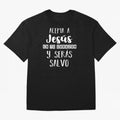Acepta a Jes¨²s en tu Corazon Mensaje Cristianos Dios Spanish Oversized T-Shirt Represent Global Football Passion for FIFA World Cup 2026 USA Canada Mexico, Made for Messi, CR7 and Mbappe, Spain and Netherlands, Classic Soccer Heritage,