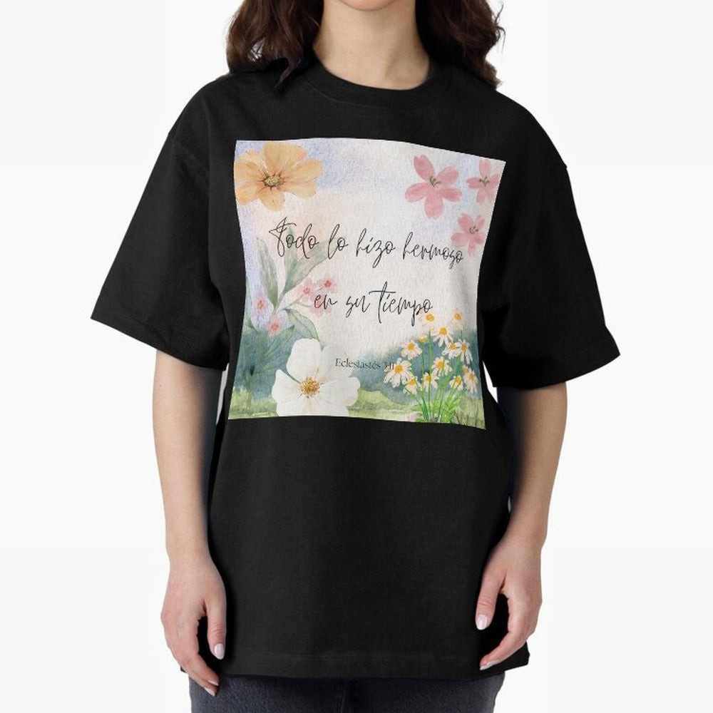 Christian Bible Verse Spanish Art Oversized T-Shirt Make Game Day About FIFA World Cup 2026 USA Canada Mexico for Fans of Mbappe and Neymar and Germany, Bringing Classic Soccer Heritage, Championship Pressure, Fan Loyalty and International Pride;