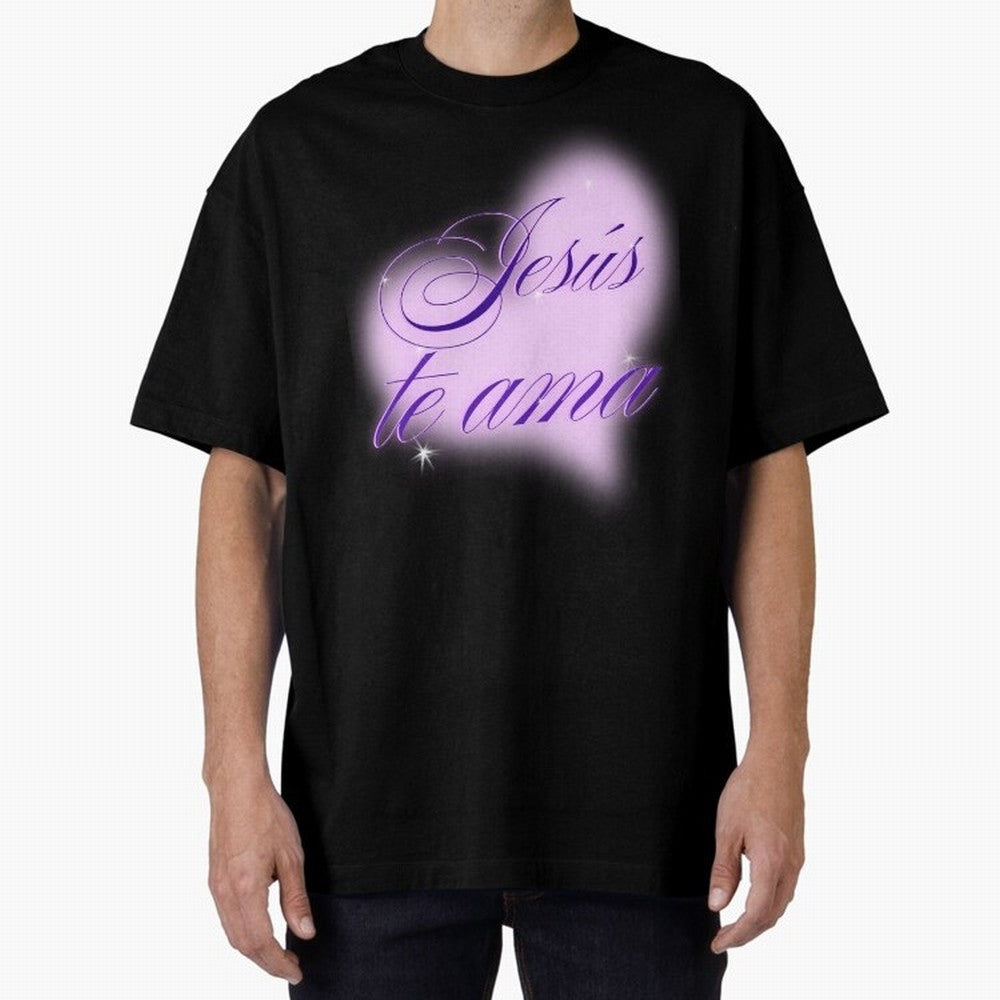 Spanish, Jesus Loves You, Jes¨²s te ama, John 3:16 Oversized T-Shirt Bring Supporter Culture to Match Day Hype around FIFA World Cup 2026, Haaland and Mbappe, Argentina, Classic Soccer Heritage, Championship Pressure, Fan Loyalty and International