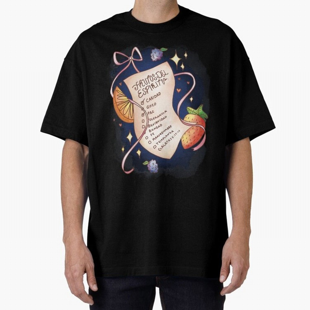 Chrisitian Frutos del Espiritu, Cristiano, Iglesia, Religioso Oversized T-Shirt Bring Trophy Dreams to FIFA World Cup 2026 Featuring Haaland and Mbappe, Netherlands Energy, Goal Celebration Energy, Supporter Heritage, Football Icons and Worldwide
