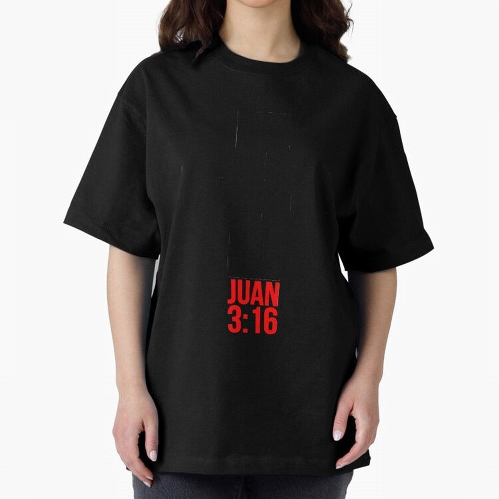 Porque de tal manera amo Dios al mundo - Mensajes Biblicos para Cristianos - Spanish Biblical Quotes for Christians Oversized T-Shirt Celebrate the Next Chapter of Global Football Passion for FIFA World Cup 2026 USA Canada Mexico, with Haaland,
