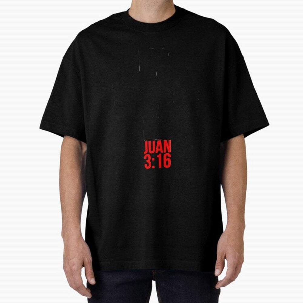 Porque de tal manera amo Dios al mundo - Mensajes Biblicos para Cristianos - Spanish Biblical Quotes for Christians Oversized T-Shirt Celebrate the Next Chapter of Global Football Passion for FIFA World Cup 2026 USA Canada Mexico, with Haaland,