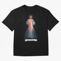 Imagen de la Divina Misericordia, JES¨²S EN T¨ª CONF¨ªO regalos cat¨®licos y cristianos, Oversized T-Shirt Stand Proud for FIFA World Cup 2026 Group Stage Celebrating Messi and Cristiano Ronaldo, Spain Energy, Football Festival Excitement, Trophy