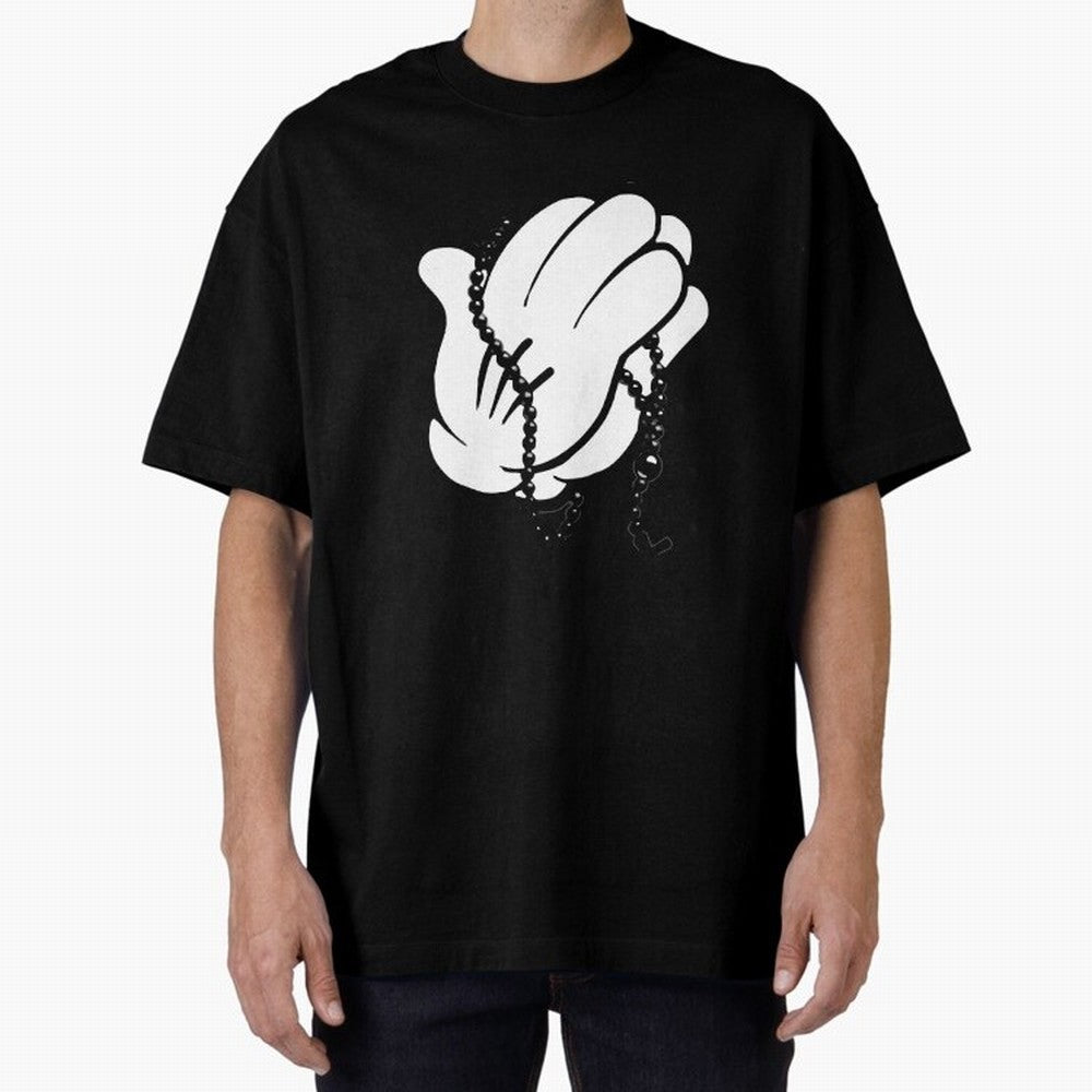Funny praying hands Oversized T-Shirt Make Game Day About FIFA World Cup 2026 Group Stage with CR7, Argentina Energy, Game Day Rituals, Football Legends, Country Pride and the Road to the Final; Great for Watch Parties, Sports Bars, Family Nights,