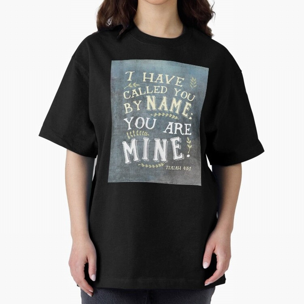 Isaiah 43:1: I Have Called You by Name Oversized T-Shirt Upgrade the FIFA World Cup 2026 Group Stage Journey through CR7 Highlights, Argentina Pride, Football Festival Excitement, Trophy Ambitions, Country Rivalries and Star Player Buzz; Built for
