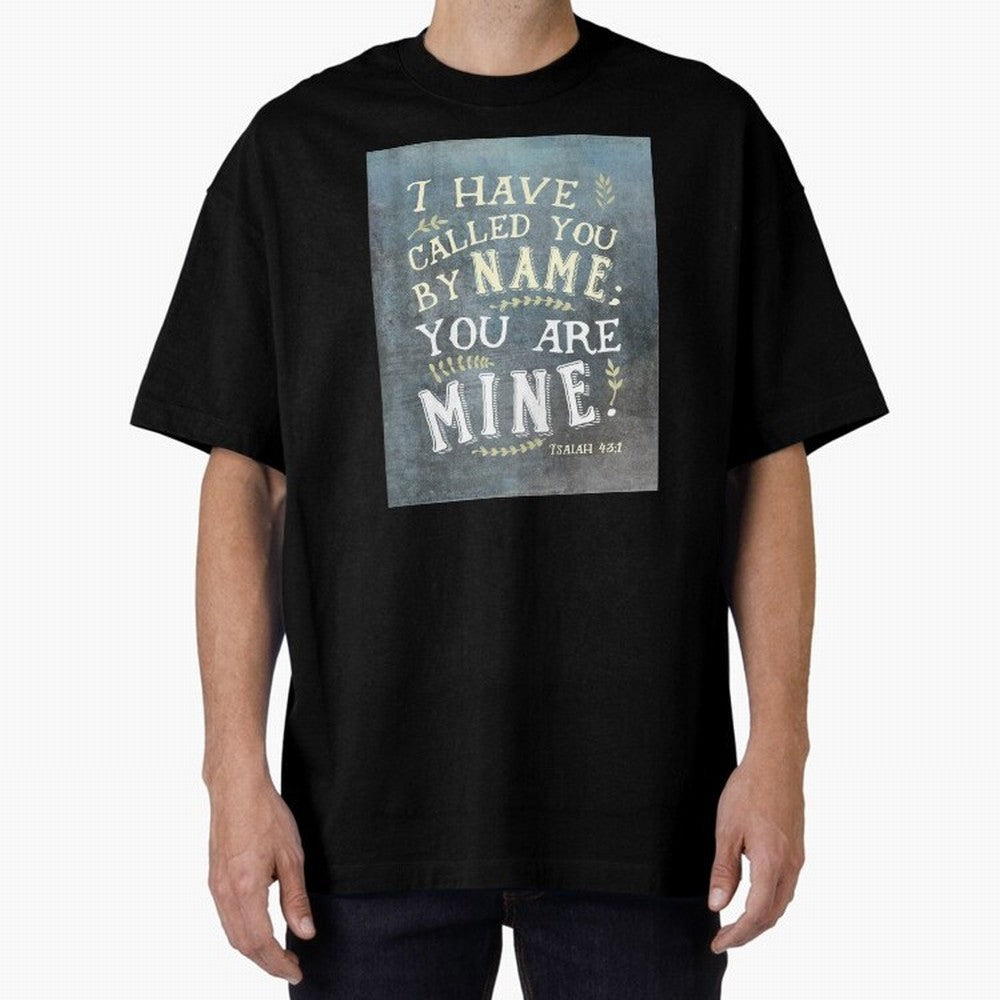 Isaiah 43:1: I Have Called You by Name Oversized T-Shirt Upgrade the FIFA World Cup 2026 Group Stage Journey through CR7 Highlights, Argentina Pride, Football Festival Excitement, Trophy Ambitions, Country Rivalries and Star Player Buzz; Built for