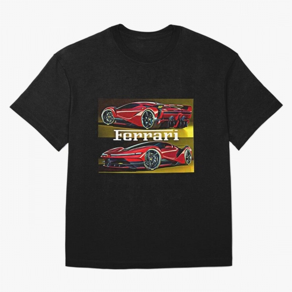 Ferarri F Concept Oversized T-Shirt Represent Fans Who Live for Match Day Hype around FIFA World Cup 2026 Group Stage, Messi, Neymar and Mbappe, England, Football Festival Excitement, Trophy Ambitions, Country Rivalries and Star Player Buzz; Great