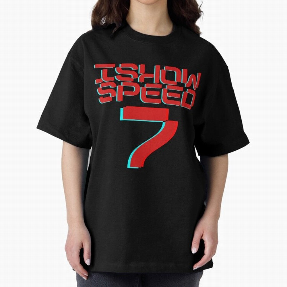 Ishowspeed Oversized T-Shirt Back Your Heroes with Match Day Hype around FIFA World Cup 2026 Group Stage, Messi, CR7 and Mbappe, Brazil, Supporter Pride, Iconic Celebrations, Legendary Names and Global Match Day Energy; Perfect for Supporters Who