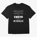 Mensajes Biblicos Espa?ol Todo Lo Puedo En Cristo Oversized T-Shirt Show Support during FIFA World Cup 2026 USA Canada Mexico for Fans of Haaland and Germany, Bringing Football Festival Excitement, Trophy Ambitions, Country Rivalries and Star