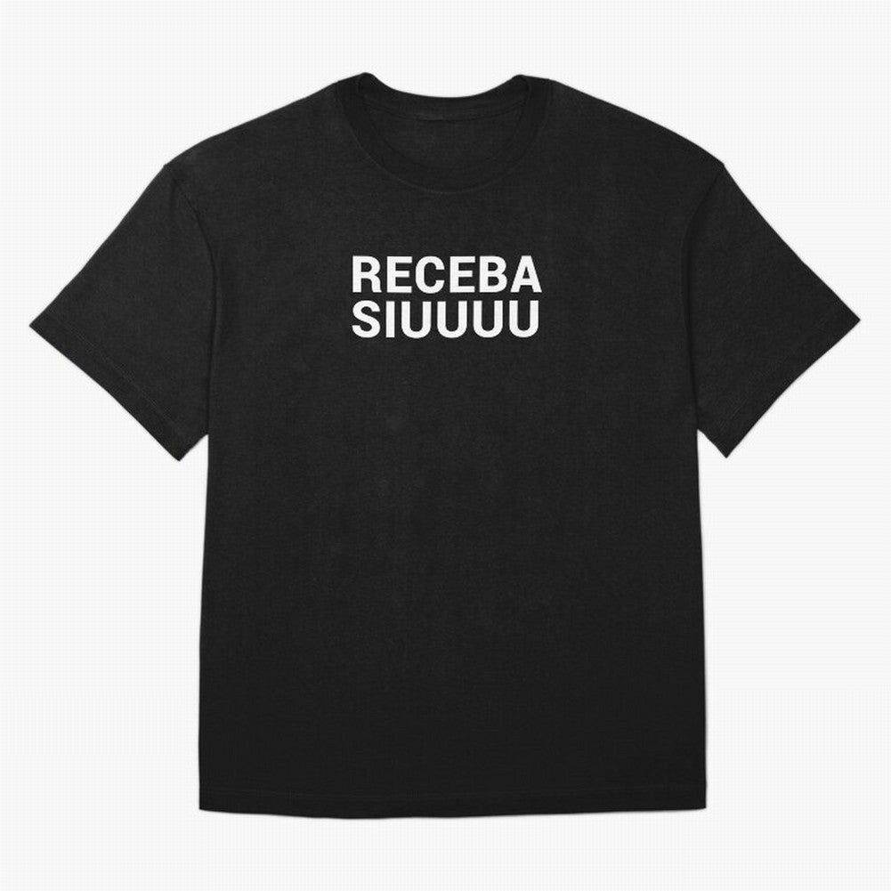 Receba siuuu Oversized T-Shirt Bring Supporter Culture to Match Day Hype around FIFA World Cup 2026 Group Stage, CR7, Argentina, Match Day Excitement, Supporter Culture, Golden Goals and Global Football Passion; Perfect for Fans, Collectors, Family