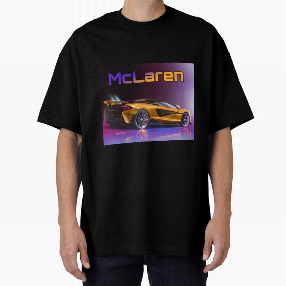 Mclaren in Gradient Metallic Color Oversized T-Shirt Celebrate Every Goal in FIFA World Cup 2026 Spirit, Featuring Spain, Messi and Cristiano Ronaldo, Global Supporter Spirit, Legendary Goals, National Colors and Tournament Celebration; Perfect for