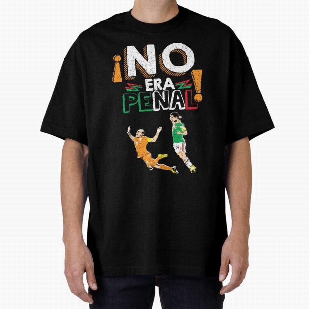 No Era Penal Oversized T-Shirt Relive Legendary Nights from Match Day Hype around FIFA World Cup 2026 Group Stage, Messi and Cristiano Ronaldo, Portugal, Spain and Germany, Championship Spirit, Famous Goals, Roaring Crowds and International