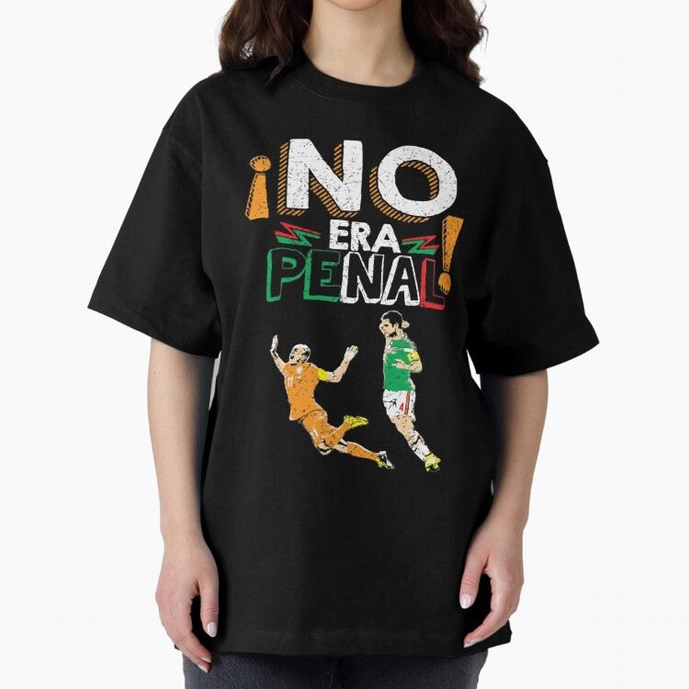No Era Penal Oversized T-Shirt Relive Legendary Nights from Match Day Hype around FIFA World Cup 2026 Group Stage, Messi and Cristiano Ronaldo, Portugal, Spain and Germany, Championship Spirit, Famous Goals, Roaring Crowds and International