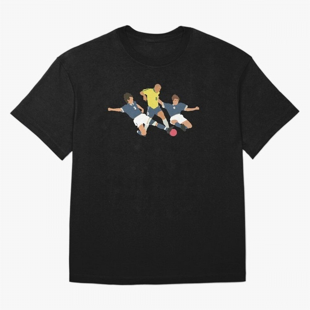 Ronaldo vs Maldini & Cannavaro Iconic Football Moment Oversized T-Shirt Represent the Passion of FIFA World Cup 2026 Spirit, Built around England, France and Netherlands, Mbappe and Neymar, Soccer Culture, Superstar Moments, National Team Dreams