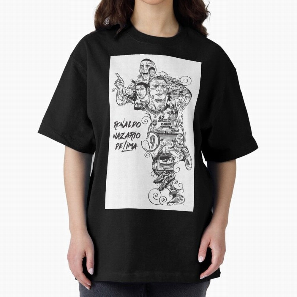 The R9 Era Oversized T-Shirt Refresh Global Football Passion for FIFA World Cup 2026 Group Stage, Celebrating CR7, Portugal, Spain and Germany, Stadium Chants, National Pride, Trophy Dreams and Unforgettable Football Memories; Ideal for Football