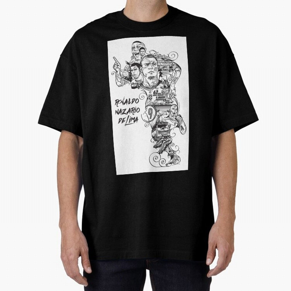 The R9 Era Oversized T-Shirt Refresh Global Football Passion for FIFA World Cup 2026 Group Stage, Celebrating CR7, Portugal, Spain and Germany, Stadium Chants, National Pride, Trophy Dreams and Unforgettable Football Memories; Ideal for Football