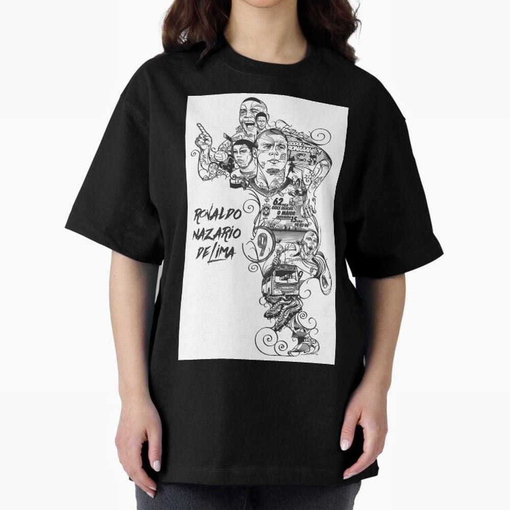 The R9 Era Oversized T-Shirt Share FIFA World Cup 2026 USA Canada Mexico Spirit, Made for France and Portugal, Mbappe and Neymar, Football History, Final Match Energy, Crowd Noise and Once in a Lifetime Moments; Made for Die Hard Supporters, Soccer