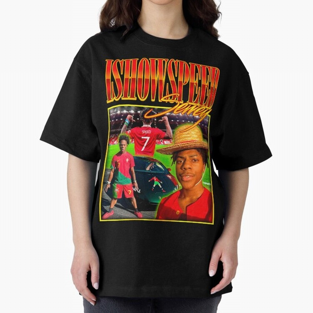 IShowSpeed Vintage Retro Y2K Design Oversized T-Shirt Celebrate National Team Dreams in FIFA World Cup 2026 USA Canada Mexico Spirit, Made for Spain, Mbappe, Match Day Excitement, Supporter Culture, Golden Goals and Global Football Passion; Ideal
