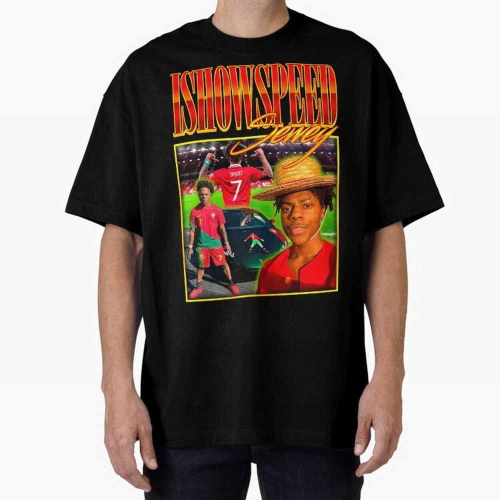 IShowSpeed Vintage Retro Y2K Design Oversized T-Shirt Celebrate National Team Dreams in FIFA World Cup 2026 USA Canada Mexico Spirit, Made for Spain, Mbappe, Match Day Excitement, Supporter Culture, Golden Goals and Global Football Passion; Ideal
