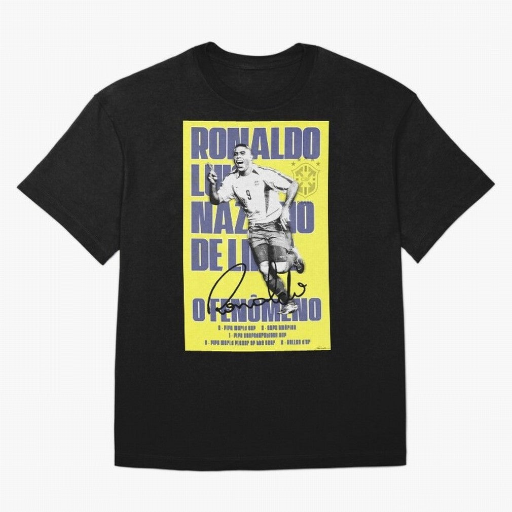 R9 Ronaldo Nazario Poster Oversized T-Shirt Celebrate Fan Culture around Match Day Hype around FIFA World Cup 2026, Mbappe, England, France and Netherlands, Supporter Pride, Iconic Celebrations, Legendary Names and Global Match Day Energy; Created