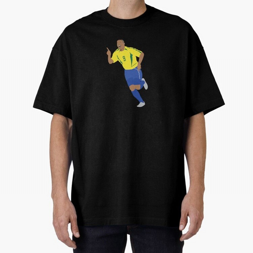 R9 Brazil - Ronaldo Oversized T-Shirt Celebrate the Magic of the FIFA World Cup 2026 Journey through Cristiano Ronaldo, Haaland and CR7 Highlights, Germany Pride, Match Day Excitement, Supporter Culture, Golden Goals and Global Football Passion;