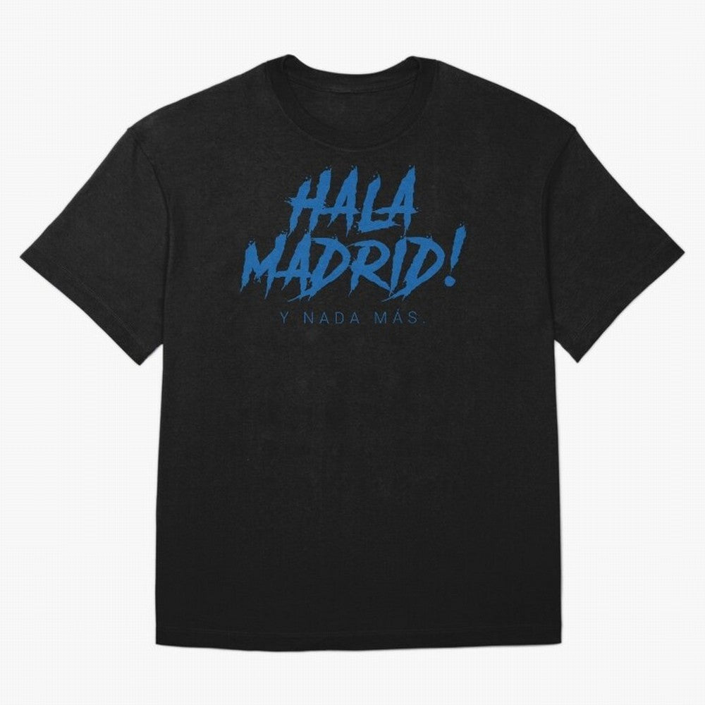 Hala Madrid Oversized T-Shirt Celebrate the Road through FIFA World Cup 2026 Filled with Messi, France and Portugal Energy, Football Festival Excitement, Trophy Ambitions, Country Rivalries and Star Player Buzz; Ideal for Football Dads, Football