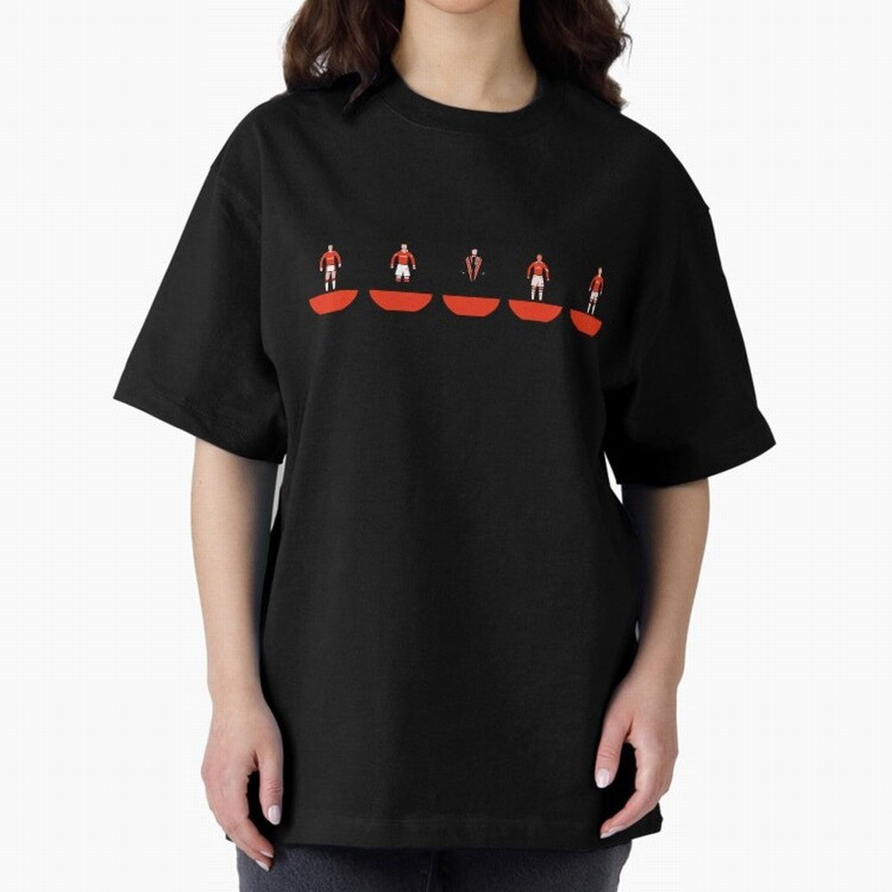 Manchester United legends Oversized T-Shirt Celebrate Every Goal in Global Football Passion for FIFA World Cup 2026, Filled with Messi, Neymar and Mbappe, France, Game Day Rituals, Football Legends, Country Pride and the Road to the Final; Created