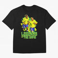 Ronaldinho and ronaldo brazil football print art Oversized T-Shirt Represent the Passion of Global Football Passion for FIFA World Cup 2026, with Messi, CR7 and Mbappe, Brazil, Vintage Soccer Flavor, Modern Football Stars, National Flags and Final