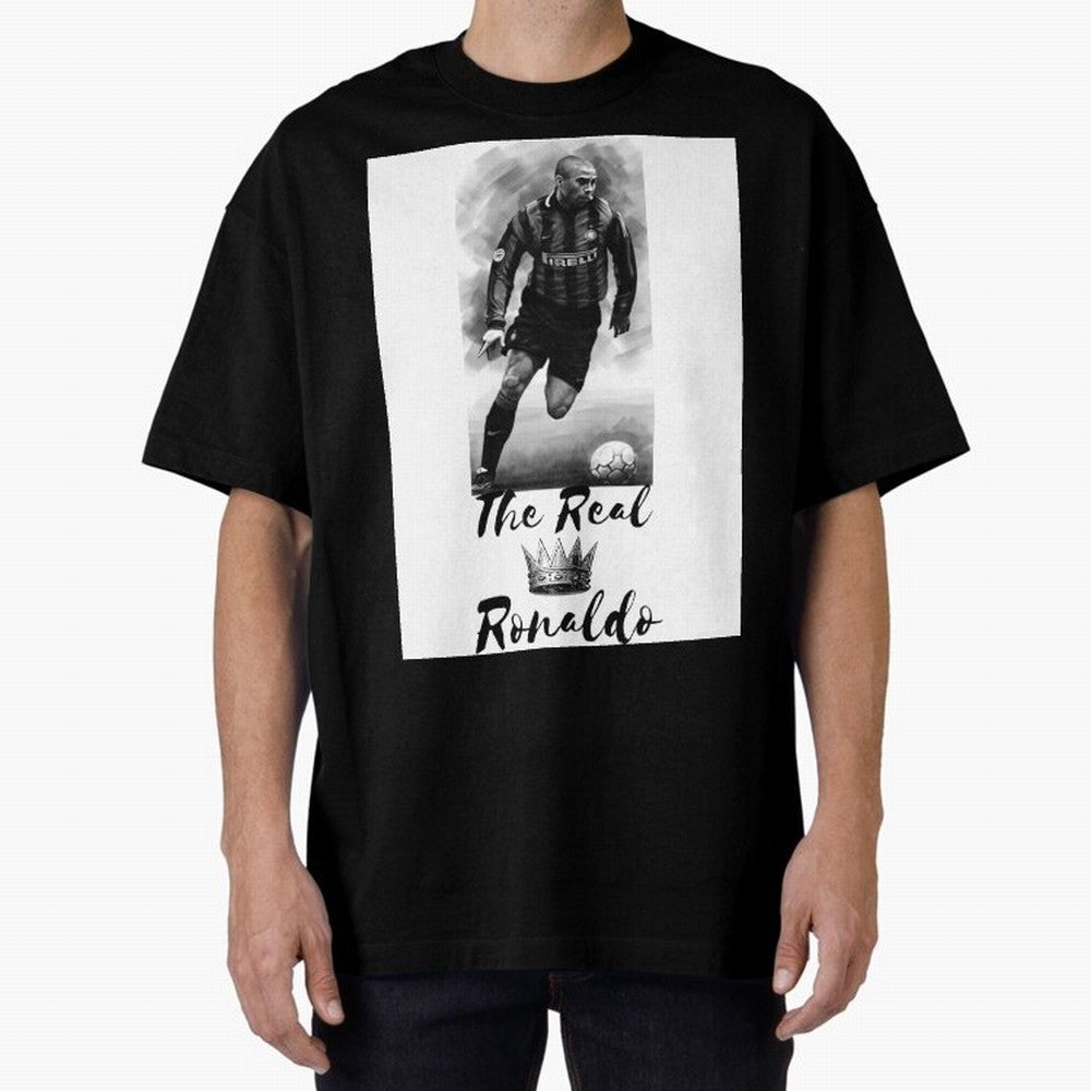 The Real Ronaldo Oversized T-Shirt Show Your Tournament Heart for the FIFA World Cup 2026 Journey through Messi, Neymar and Mbappe Highlights, Argentina Pride, Championship Spirit, Famous Goals, Roaring Crowds and International Football Unity;
