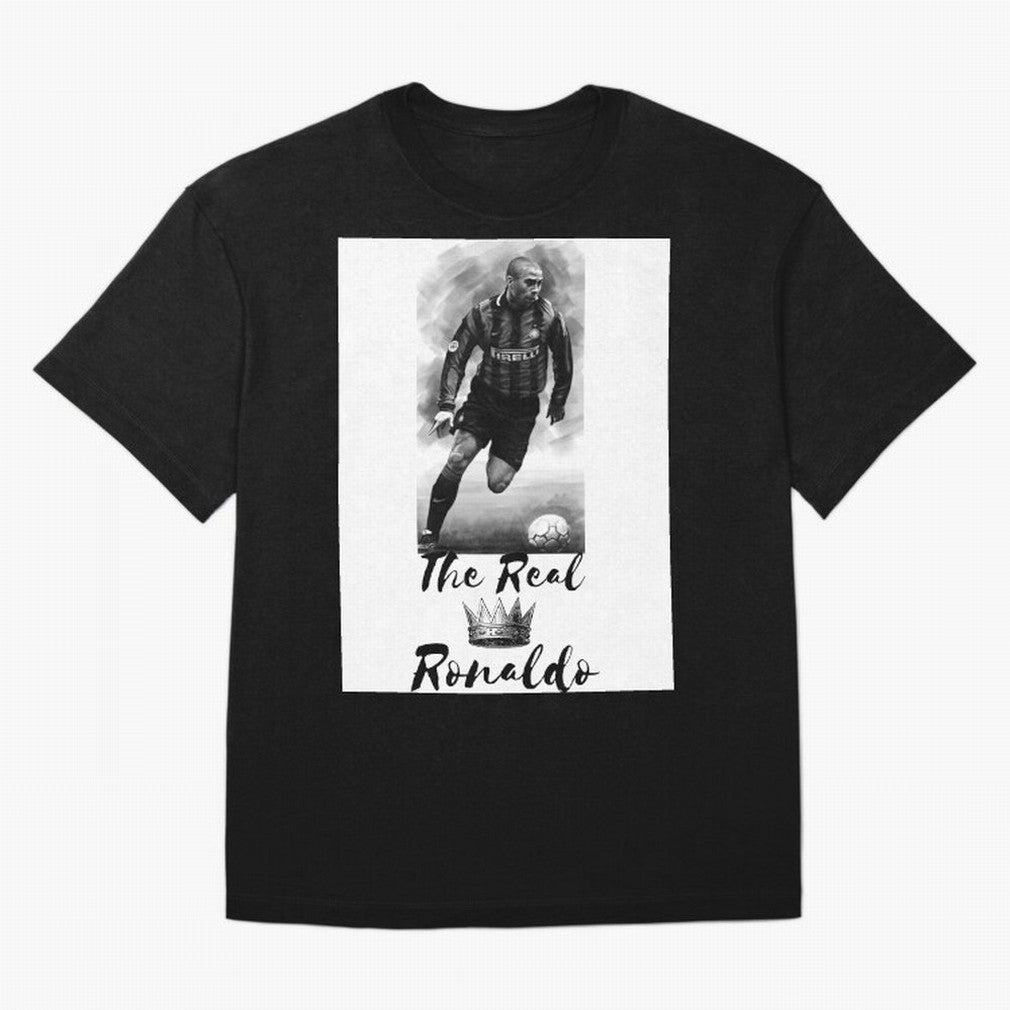 The Real Ronaldo Oversized T-Shirt Show Your Tournament Heart for the FIFA World Cup 2026 Journey through Messi, Neymar and Mbappe Highlights, Argentina Pride, Championship Spirit, Famous Goals, Roaring Crowds and International Football Unity;