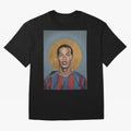 Art Ronaldinho Painting Oversized T-Shirt Feel International Energy from the FIFA World Cup 2026 USA Canada Mexico Journey through Haaland and Mbappe Highlights, Germany Pride, Vintage Soccer Flavor, Modern Football Stars, National Flags and Final