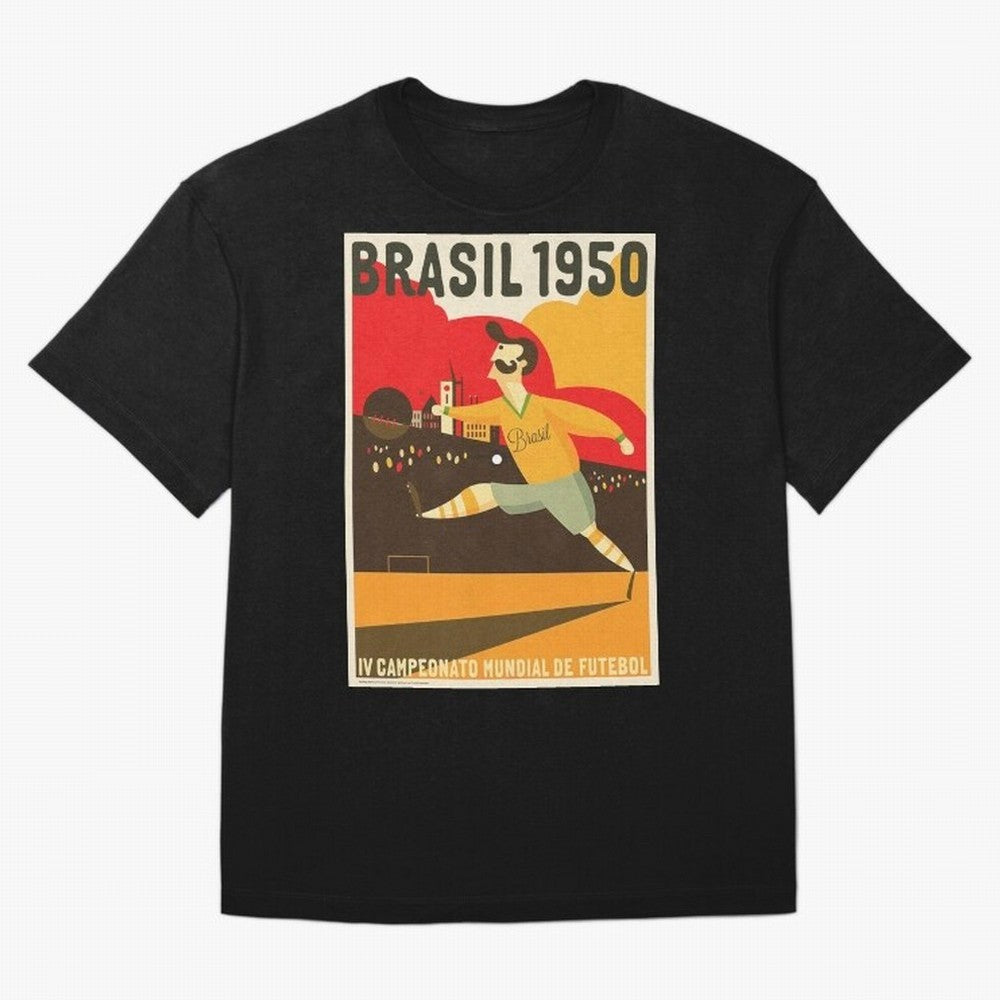 Brasil 1950 World Cup Oversized T-Shirt Unlock the FIFA World Cup 2026 Group Stage Journey through Messi, CR7 and Mbappe Highlights, France and Portugal Pride, Game Day Rituals, Football Legends, Country Pride and the Road to the Final; Made for