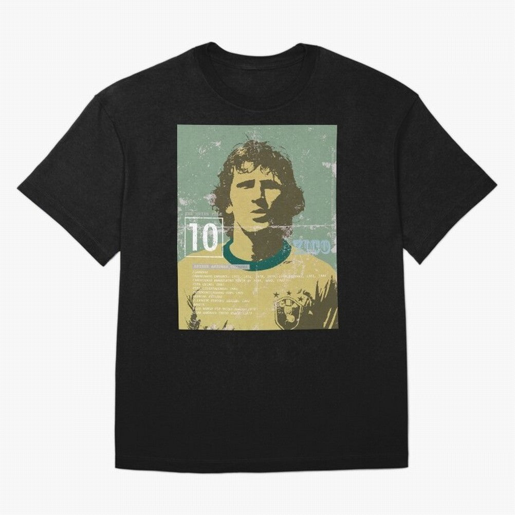 Zico Oversized T-Shirt Show Your Love for the FIFA World Cup 2026 Journey through Mbappe Highlights, England, France and Netherlands Pride, Global Supporter Spirit, Legendary Goals, National Colors and Tournament Celebration; Ideal for Passionate