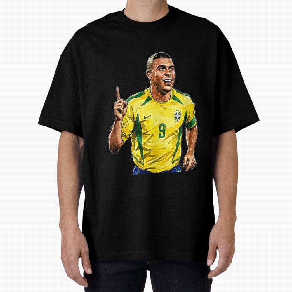 Ronaldo Fen?meno Oversized T-Shirt Live the Energy of Global Football Passion for FIFA World Cup 2026 Group Stage, Built around Haaland, Brazil, Sports Nostalgia, International Competition, Famous Players and Unforgettable Victories; Made for